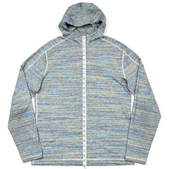Lululemon Surge Warm Sweatshirt Mens Large Blue Space Dye‎ Camo Alberta Lake - Picture 2 of 8